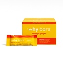 Pourquoi barres, barres protéiques, gingembre de mangue, 2.04 Bars d'once (paquet de 12 barres protéiques) - Superaliment de la barre protéinée, sans gluten, sans OGM, biologique, végétalien, ingrédients simples