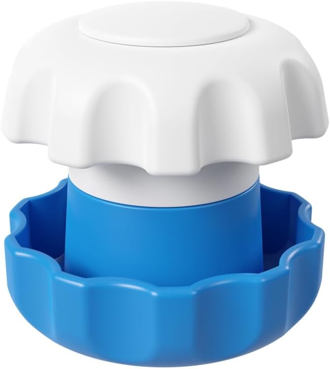 EZY DOSE Broyeur à pilules et broyeur pour vitamines, Comprimés avec compartiment de stockage, Enfants, Animaux, Personnes âgées, Crus sans effort Médicaments en poudre fine, Design facile à utiliser, Bleu, Sans BPA