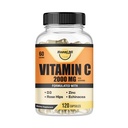 Vitamine C 2000MG, Zinc 40 mg, Vitamine D3 5000 UI, Extrait d'échinacée, Rose Hip, Immune Support pour Adultes et Enfants, Immune Booster,120 Caps végétaliens, 60 jours d'approvisionnement, Non OGM, Pas de remplissage