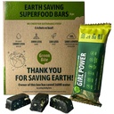 Barres de protéines à faible teneur en calories, barres de remplacement de repas pour la meilleure figure, collations de protéines véganes, barres de protéines riches en fer, pas de sucre, chicorée Spiruline Lemon Flavor, boîte de 8 - Bite verte