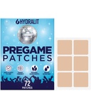 Happy Hour Patches de la gueule de bois Aide à la fête Hydratation Alcool Recovery Patch Lasting Formule naturelle meilleurs matins après la nuit se réveiller rafraîchis Prégame 72 Pack