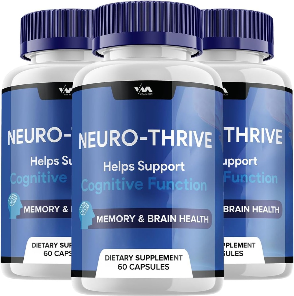 Neuro Thrive Cerveau Supplément Capsules – NeuroThrive Pills, Neuro Thrive Cognitive Support and Reviews, 180 Capsules