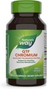 Nature's Way GTF Chromium, facteur de tolérance au glucose, soutient le métabolisme du glucose sain*, 200 mcg Chromium par portion, 100 capsules véganes (paquetage May Vary)