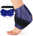 Paquet de glace Ankle pour gonflement, Paquet de glace pour blessures aux chevilles réutilisables, thérapie par compression froide pour soulager la douleur des pieds, Paquet de glace Ankle pour entorses, Achille, Tendonite, Plantar Fasciitis Blue