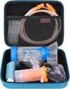 Elonbo étui de transport pour nébuliseur Kits de rechange de pièces / Inhalateur d'asthme / Inhalateur masques d'espaceur / Nebuliseur Tubing accessoires de la bouche de remplacement, poche de nébuliseur d'inhalateur portatif (cas seulement)