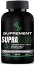 Nootropics Brain Support Supplement. 60 Count, for Men & Women. Brain Supplements for Memory and Focus with Lions Mane, Bacopa Monnieri, L Tyrosine. Mind Booster for Focus Supplement and Memory.
