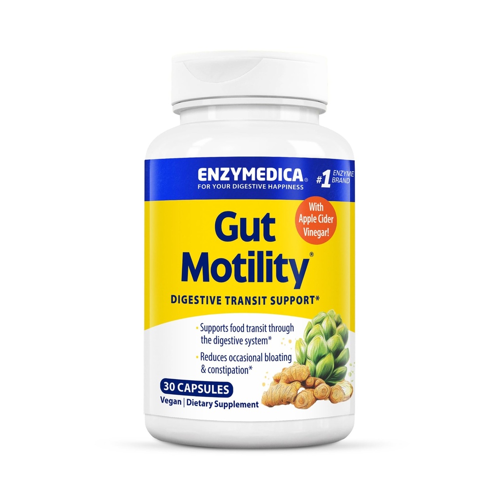 Enzymedica, Motilité Gut, Support de transport digestif, 30 comtes