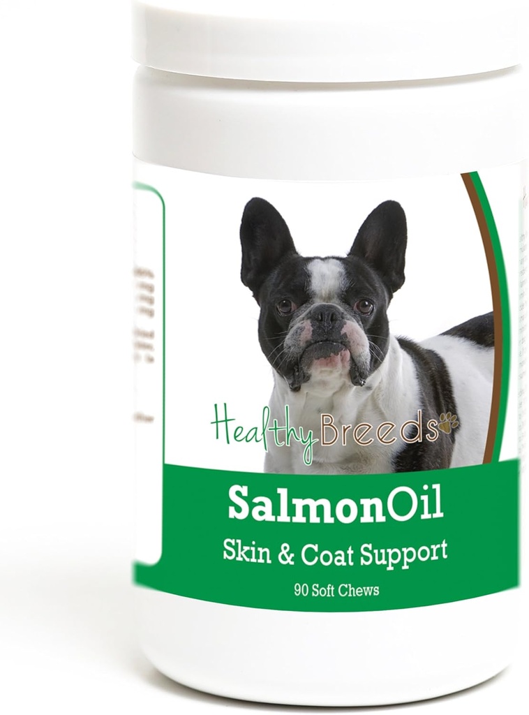Healthy Breeds French Bulldog Salmon Oil Soft Chews 90 Count