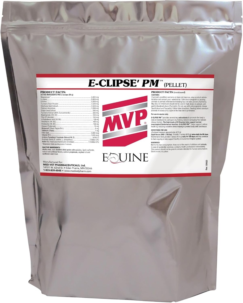 E-Clipse PM (12 lb) Soutien à la santé neurologique et immunitaire des chevaux