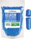 XPRS Nutra Taille 5 Capsules vides - 1000 Compter Capsules de gélatine vides très petites - Pills Bricolage Capsule Remplissage - Gel de pilules rechargeables pour Do-It-Youlf Vitamine Suppléments (Blue)