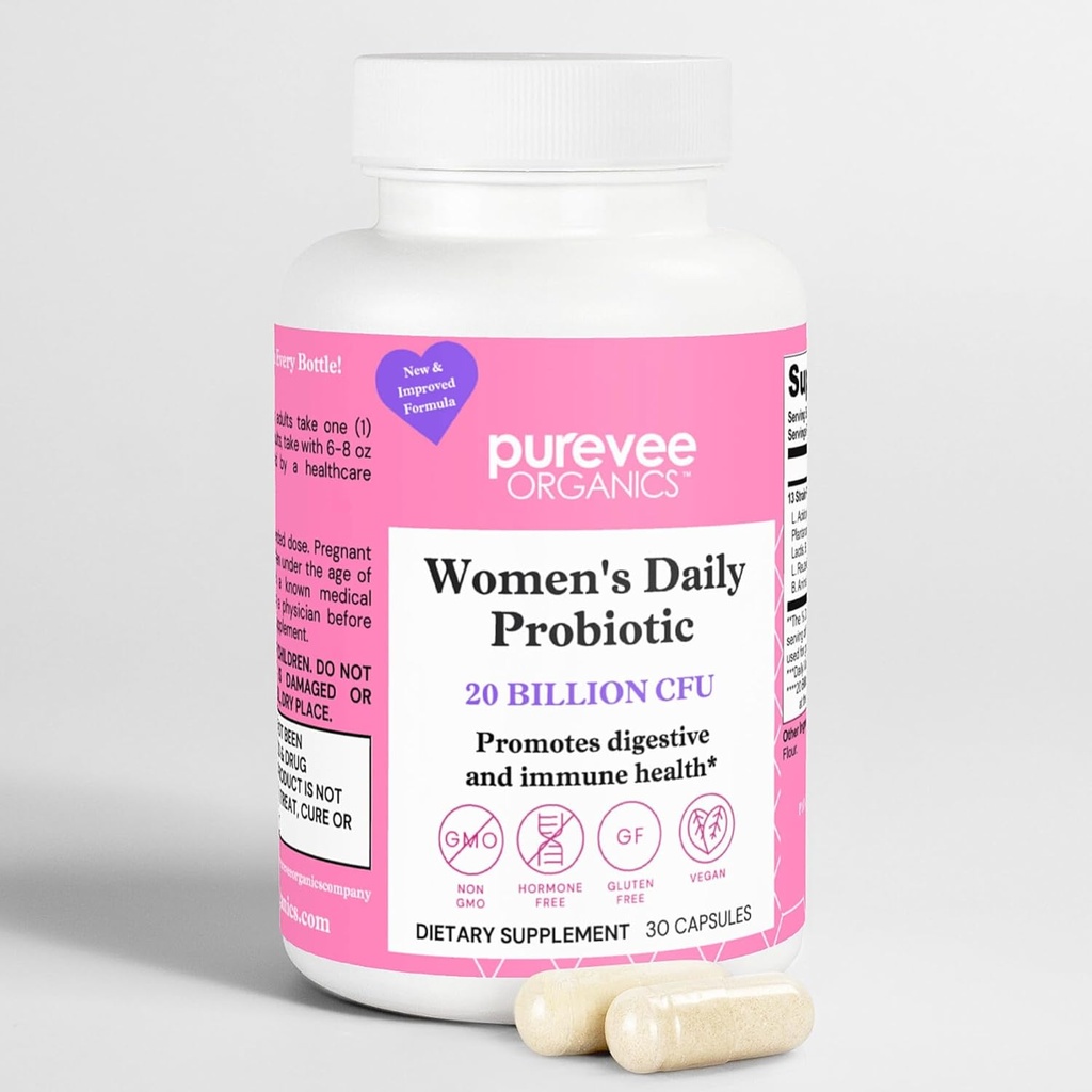 Probiotiques vaginaux pour les femmes, 13 souches probiotiques essentielles, équilibre vaginal + pH pour les femmes pilules et la santé urinaire, 30 capsules