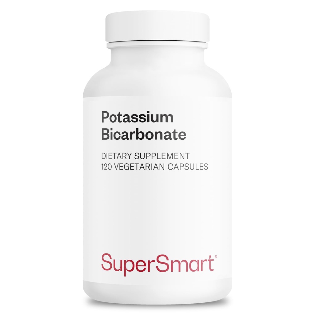 Supersmart - Potassium Bicarbonate 5400mg par jour (dose élevée) - Electrolyte Mineral - Acid-Base Balance pH - Santé du coeur, des muscles et des nerfs