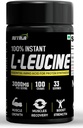 Poudre L-leucine instantanée -100% Pure & USP Grade , Dissolves plus rapide, Absorption rapide, meilleure biodisponibilité , Croissance musculaire et récupération