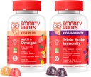 SmartyPants Kids Multivitamin Gummies and Immunity Elderberry Gummies Bundle: Kids Multi with Over 15 Daily Nutrients & Elderberry Immune Support Supplement, 30 Day Supply