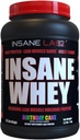 Insane Labz Insane Whey, 100% Muscle Building Whey Protein, BCAA Profil Amino, Mass Gainer, Remplacement des repas (Cake du midi, 30 portions)