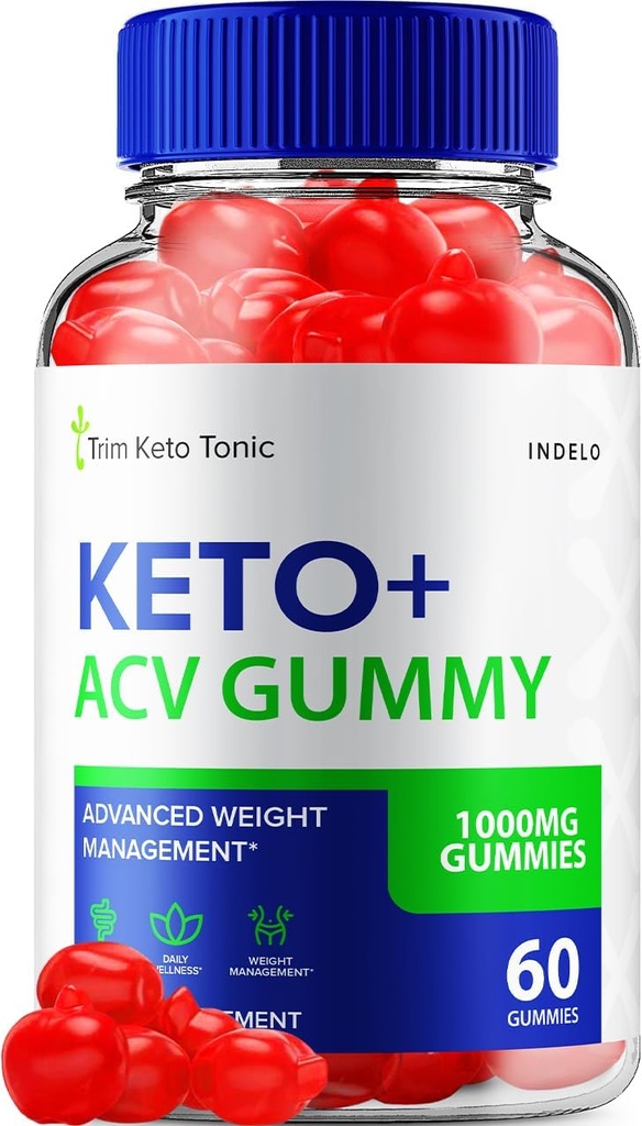 Trim Keto Tonic Gommies de vinaigre de cidre de pomme, Trim Keto Gommies Supplément de gestion du poids, Trim Keto Tonic Critiques avec vinaigre de cidre de pomme Vitamine B12 Trim Keto Tonic Advanced 1000mg Gommies de vinaigre de cidre de pomme (60 Gommies)