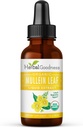 Extrait de feuille de Mullein à base de plantes - goutte de Mullein pour la désintoxication pulmonaire, l'expectorant à base de plantes et les propriétés antioxydantes pour la santé respiratoire et digestive - Teinture de Mullein 1oz