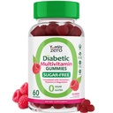 Multivitamine YUM-V pour les femmes et les hommes – Gommies multivitamines sans sucre – Gommy Zéro sucre avec chrome, Thiamine et Magnésium – Gommy vitaminique quotidienne amicale kéto – Flaveur de framboises naturelles – Compte 60
