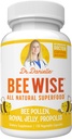 Dr Danielle's Bee Wise - Supplément de pollinisation des abeilles - Bien-être des abeilles avec gelée royale, propolis, Beepollen dans 4 capsules quotidiennes de pollinisation des abeilles