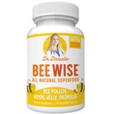 Dr Danielle's Bee Wise - Supplément de pollinisation des abeilles - Bien-être des abeilles avec gelée royale, propolis, Beepollen dans 4 capsules quotidiennes de pollinisation des abeilles