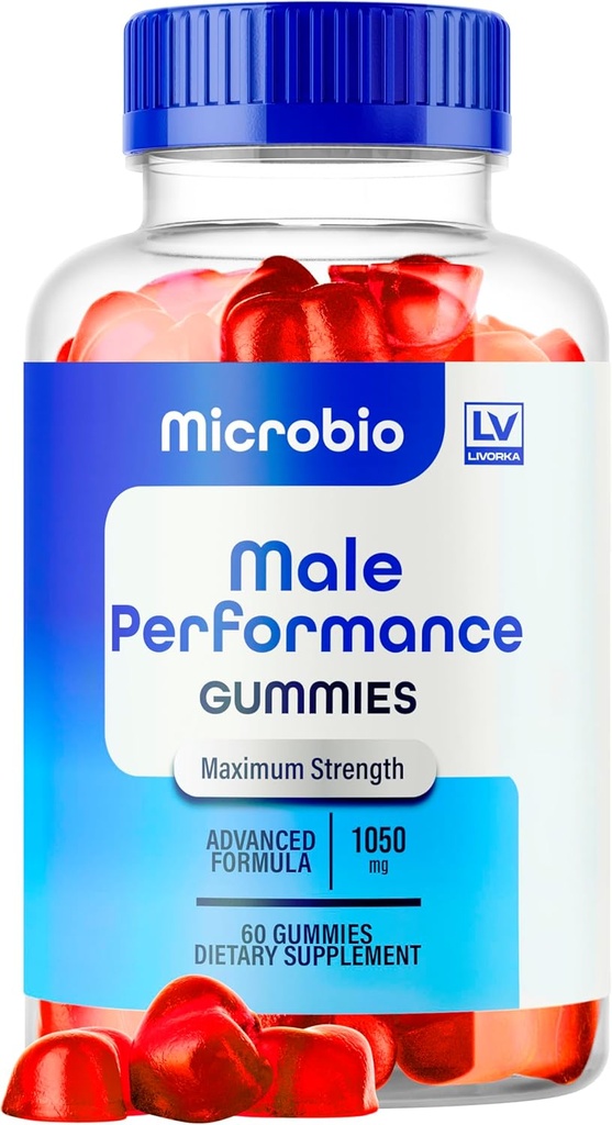 LIVORKA Microbio ME Gummies, Microbio ME Gummies pour hommes, Microbio ME Gummy, Microbio ME Gumm, Microbio ME Gummies - Tous les compléments de soutien naturels Gummies, 60 Gummies pour 1 mois.
