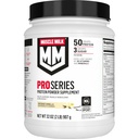 Muscle Lait Pro série Supplément en poudre de protéines, Vanille intense, 2 livres, 11 portions, 50g de protéines, 3g de sucre, 20 vitamines et minéraux, NSF certifié pour le sport, récupération d'entraînement, emballage mai Vary