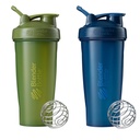 Bouteilles de mélange Classic Shaker Bouteille parfaite pour les shakes protéiques et préentraînement, 28-Ounce (2 Pack), Moss and Navy