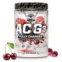 PMD Sports ACG3 Entièrement chargé - Poudre de pré-entraînement électrifiante - Pré-entraînement haute énergie et pompe pour les hommes et les femmes afin de maximiser la concentration, l'endurance et la performance - Cerise Slush (30-60 portions)