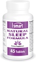 SuperSmart - Formule naturelle de sommeil (formule avancée) - avec L-Tryptophane, racine valériane, houblon, Eschscholzia Californica - Supplément à base de plantes