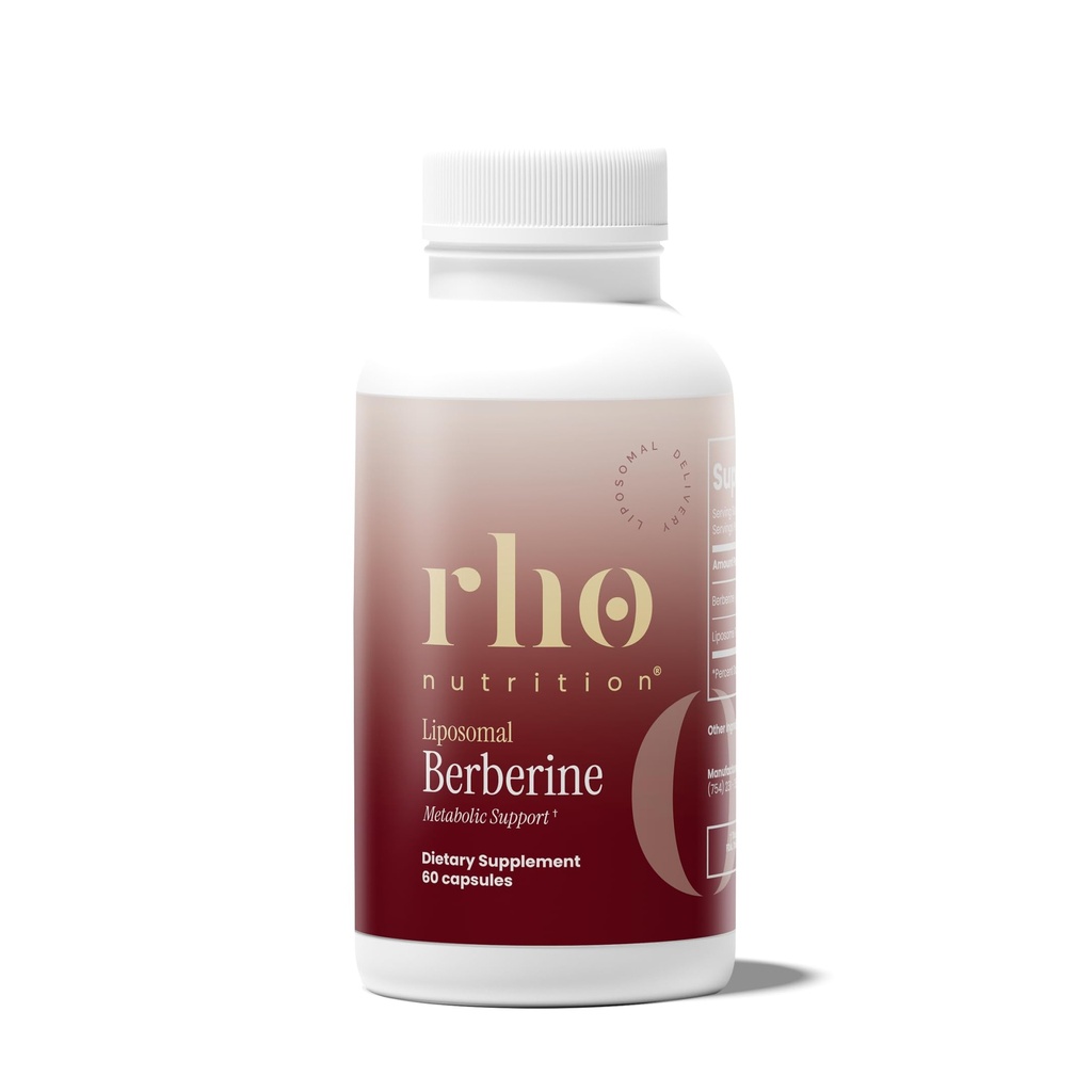 Rho Nutrition Capsules de berbère liposomique - supplément d'absorption ultra-haute – soutient la fonction immunitaire, la santé git et la santé métabolique et cardiovasculaire (60 capsules)