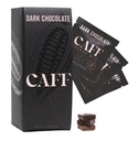 CAFF Tous les morceaux d'énergie naturelle - Chocolat caféiné aromatisé pour booster l'énergie - Pas de sucre ajouté - 65mg barres de chocolat de caféine – 15 collations de caféine biologique de calories - végétalien, sans gluten, kéto (20 bits)