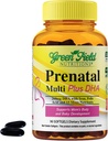 Greenfield Nutritions Vitamines prénatales halales avec ADH et acide folique - Grossesse prénatale essentielle Multivitamine avec fer - Contient 17 vitamines pour maman à être - Facile à avaler 90 Softgels liquides
