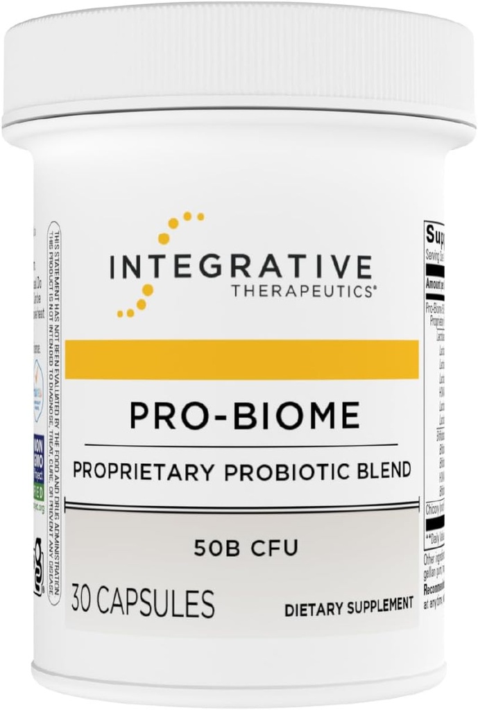 Integrative Therapeutics Pro-Biome - Probiotic Blend for Digestive Health & Immune Support* - Daily Probiotic for Gastrointestinal Health* - Dairy-Free & Gluten-Free - 30 Capsules (30 Servings)