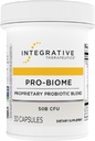 Thérapeutique intégrative Pro-Biome - Mélange probiotique pour la santé digestive et le soutien immunitaire* - Probiotique quotidien pour la santé gastro-intestinale* - Sans lait et sans gluten - 30 capsules (30 portions)