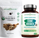 Bio Black Maca Root Powder + Chanca Piedra Stone Breaker Capsules de l'énergie, de l'urine et du soutien interne