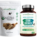 Bio Black Maca Root Powder + Chanca Piedra Stone Breaker Capsules de l'énergie, de l'urine et du soutien interne