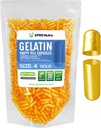 XPRS Nutra Taille 4 Capsules vides - 1000 Compter les petites capsules de gélatine vide - Pills Bricolage Capsule Remplissage - Remplir pur bouchons de gel de pilules pour Do-It-Youlf Suppléments (Or)