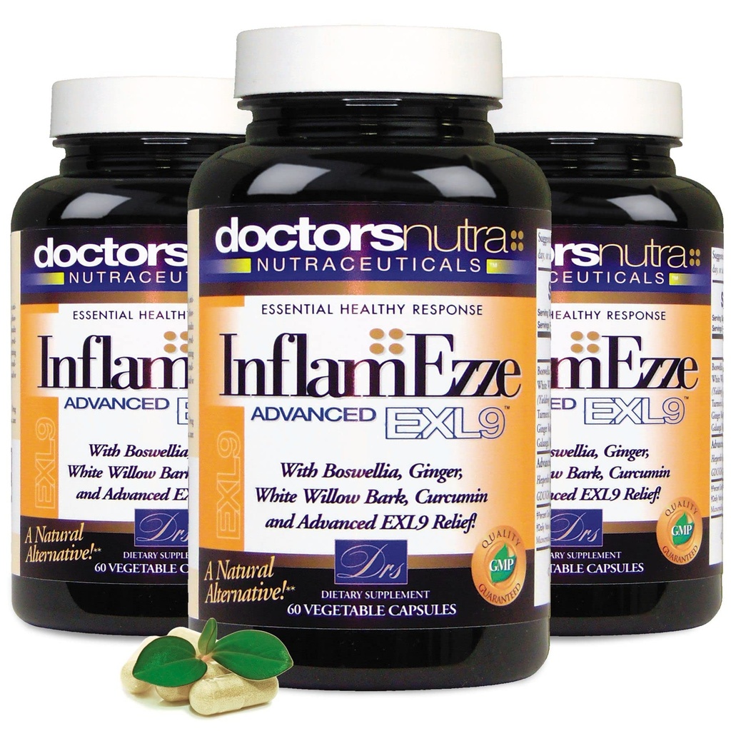 (Pack de 3 InflamEzze - Total 180 capsules de comptage