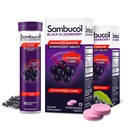 Comprimés d'aileron noir de Sambucol avec vitamine C et zinc - supplément de soutien immunitaire, aileron noir avec zinc et vitamine C comprimés effervescents, antioxydants élevés, buvez des fizzies- 30 Compte