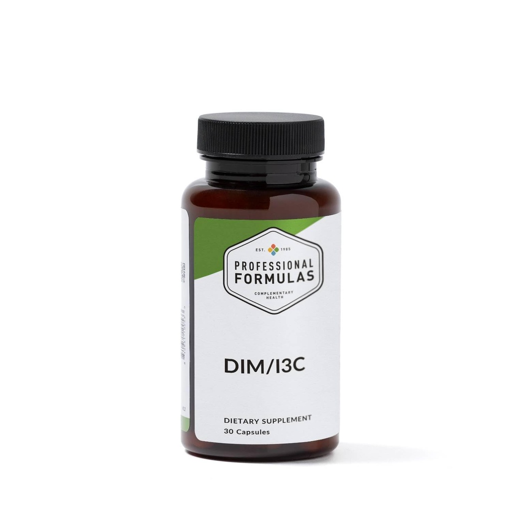 Formules professionnelles DIM/I3C – Soutien à l'équilibre hormonal avec Diindolylméthane, Indole-3-Carbinol, Vitamine C, Vitamine E & Magnésium – Promotion de la santé du métabolisme et des voies de désintoxication – 30 capsules