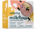 UpSprring Milkflow Immune Support Allaitement Supplément Boissons Mix Fenugreek-Free, Moringa Elderberry Limoade Flavor, Supplément d'allaitement pour soutenir l'approvisionnement en lait maternel, 16 Mixes