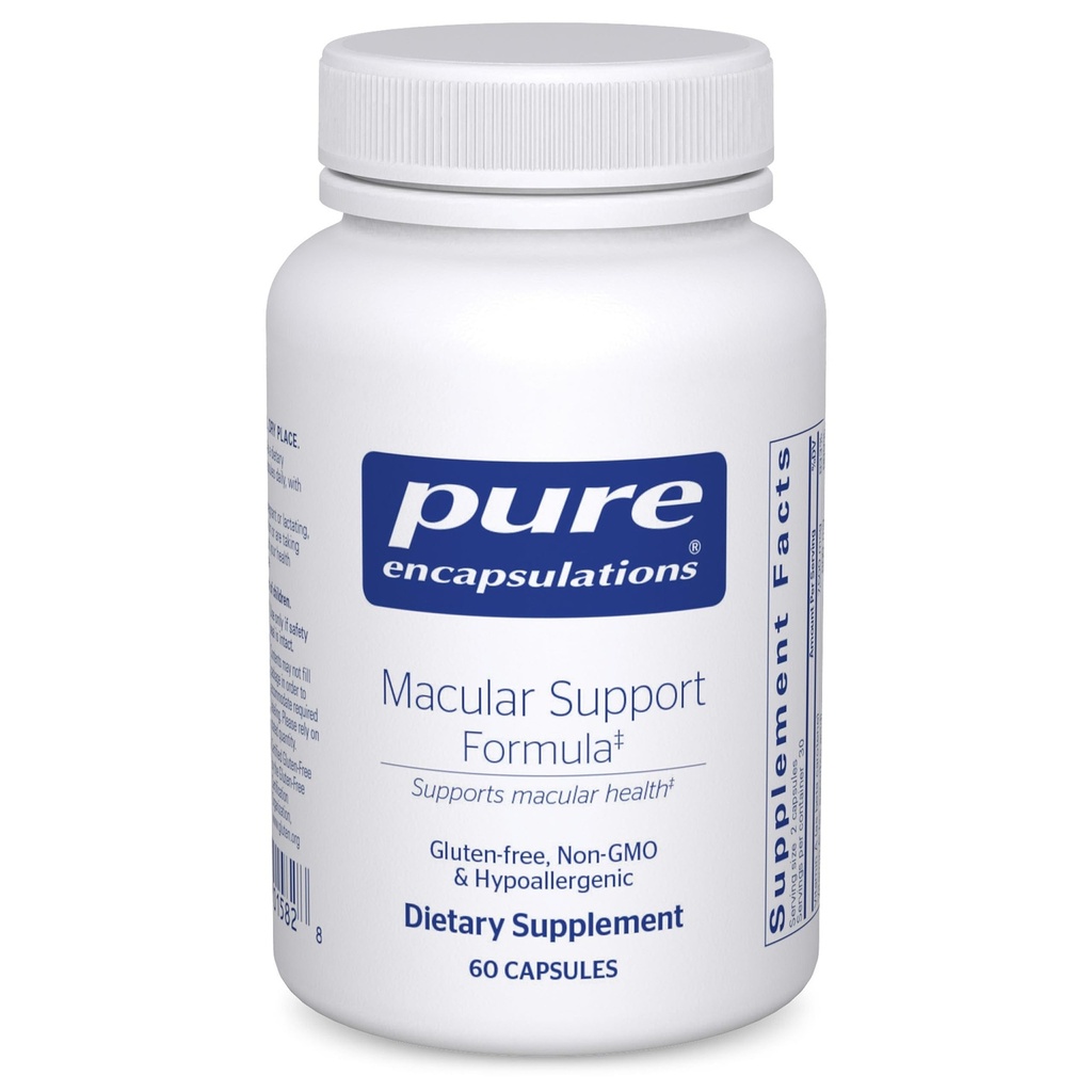 Encapsulations pures Formule de soutien maculaire Un supplément hypoallergénique avec une formule antioxydante améliorée pour les yeux sains*