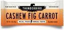 Thunderbird Bars Energy Snack, sans gluten avec des protéines, aliments sains, Paléo végétalien non-OGM, Pas de sucre ajouté, Cashew Fig Carrot Flavor (12 comte, 1,7 oz. Bars)