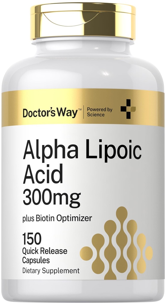 Doctor's Way Alpha Acide lipoïque 300mg.150 Capsules avec Biotin Optimizer.