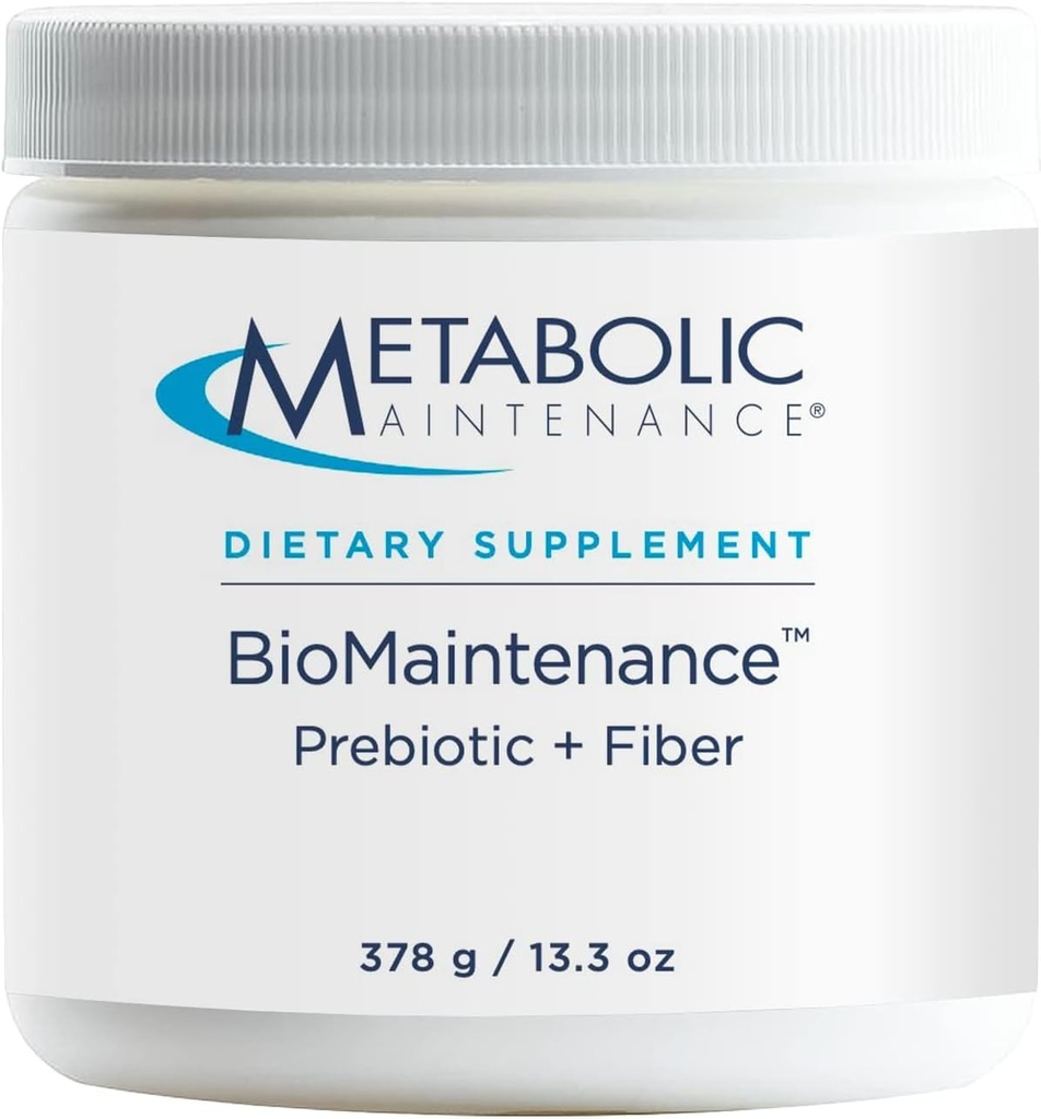 Maintenance métabolique BioMaintenance Prébiotique + Poudre de Fibre - Supports Gut Health & Immune Function - Pure, Easy Add-in with No Sweeteners or Fillers (378g / 60 portions)