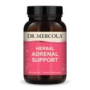 Dr. Mercola Herbal support adrénal, 30 portions (60 capsules), complément alimentaire, gestion de l'humeur et du stress, non-OGM