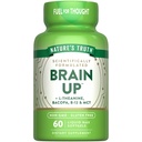 La vérité de la nature Cerveau vers le haut Softgels de 60 comtes avec L-Theanine, Bacopa, B-12 & MCT de supplément sans OGM et sans gluten