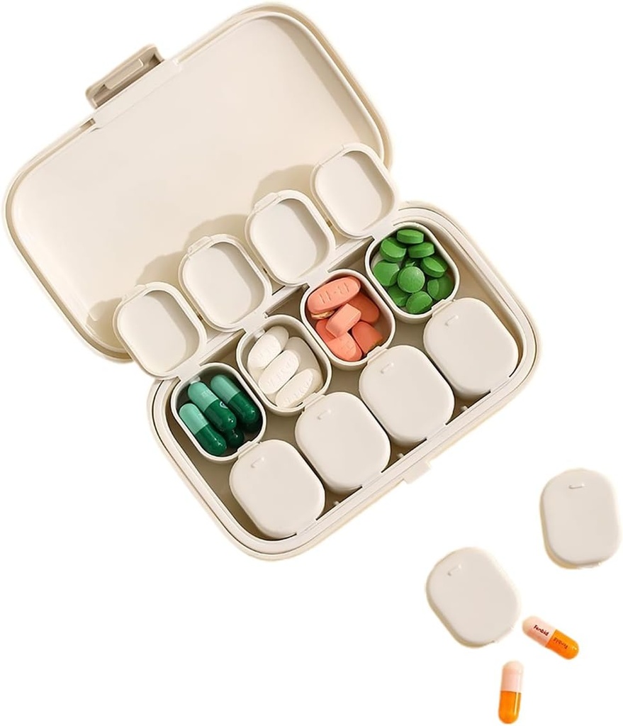 Kawaii Pill Box Travel Portable Small Medicine Box Daily Medicine Case Pill Organizer Pills Conteneur