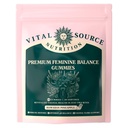 Source vitale Nutrition Gommies probiotiques vaginaux pour les femmes - pH Balance et défense immunitaire, soutien Flore odorante et vaginale en santé - végétalien, sans gluten - ananas hawaïen - 60 Gommies - 30 portions