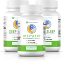 Ben's Natural Health Deep Sleep Support Supplément, Mélatonine, Valérien, Camomille et Lavande, 30 Capsules, 3 Pack